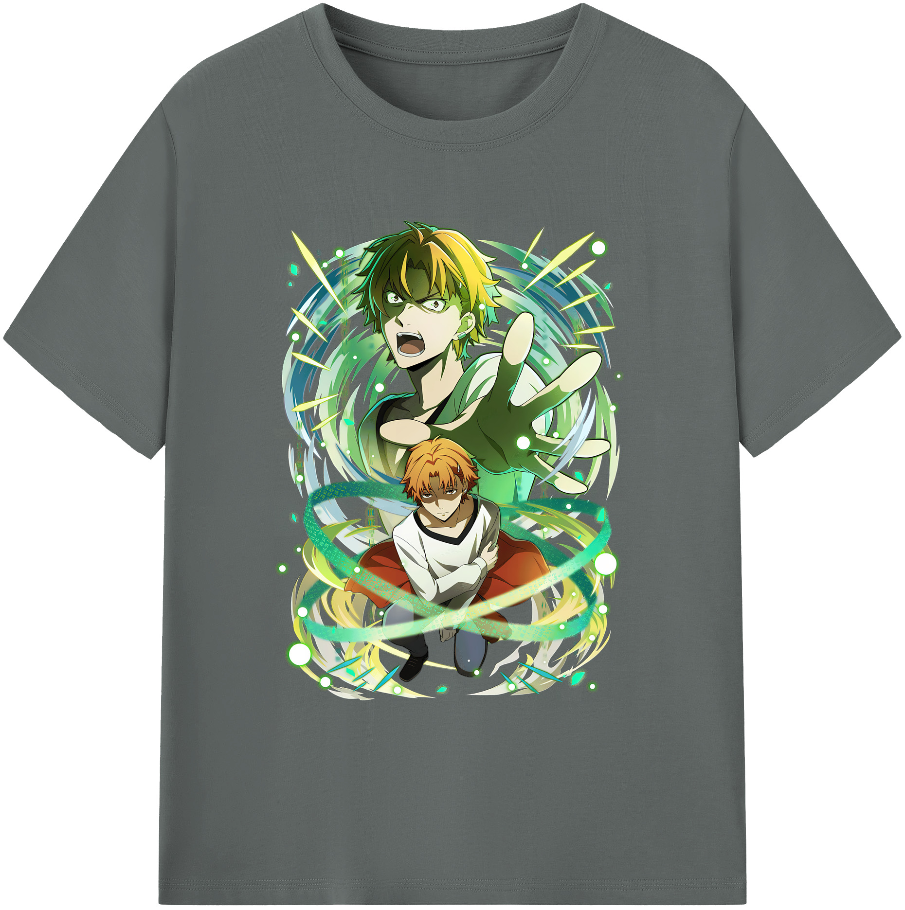 （画像用） 文豪ストレイドッグス Bungo Stray Dogs 綿100％ メンズ半袖Tシャツ｜肌触りやわらか＆通気性